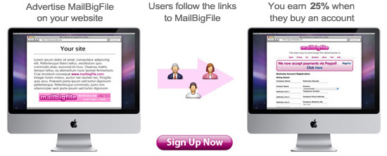 Earn 25% from MailBigFile