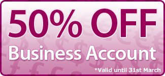 50% OFF - Business Account