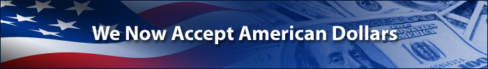 We Now Accept American Dollars