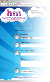 hollywood monster & MailBigFile